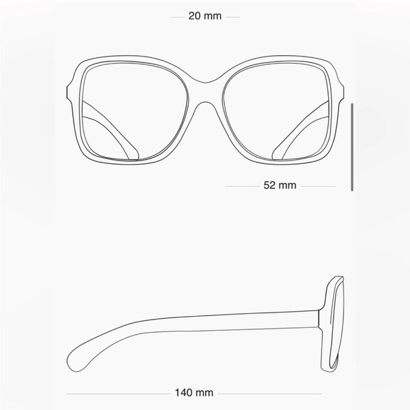 Chanel Square optical, Removable Pearl Chain Eyeglasses 2195 Silver - Picture 4 of 12